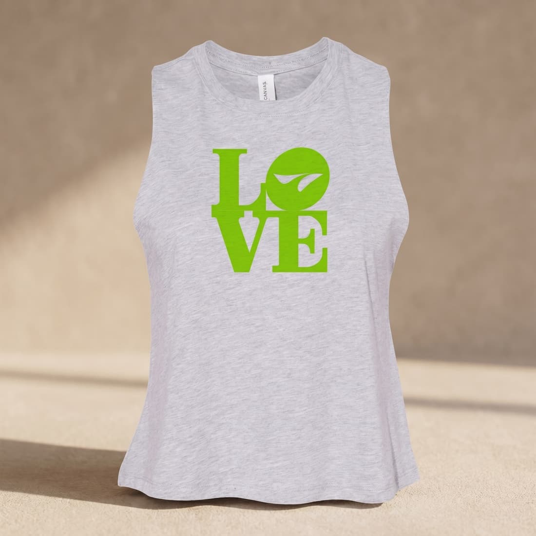 love-womens-grey-yoga-tank