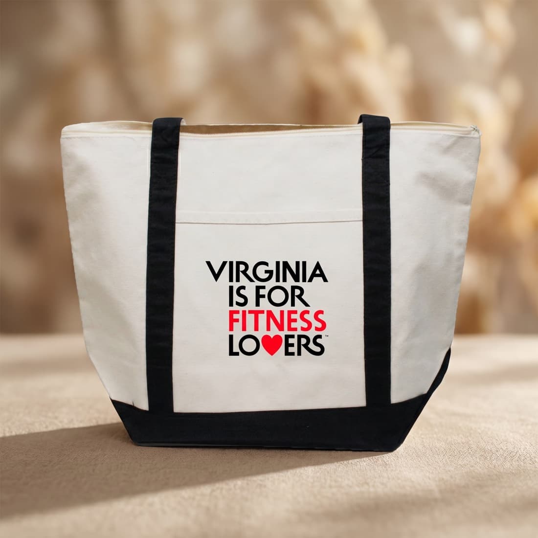 virginia-is-for-fitness-lovers-zippered-canvas-boat-tote